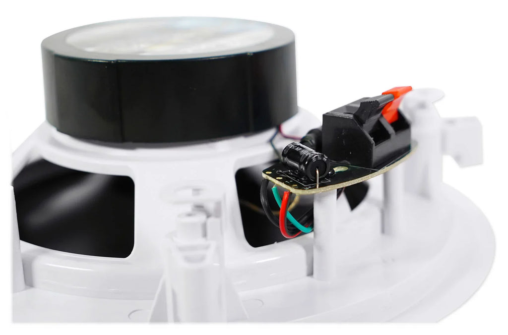 Speakers+Wall Ceiling Stereo+8 4-Room Controls Rockville Home White 8" Kit Audio