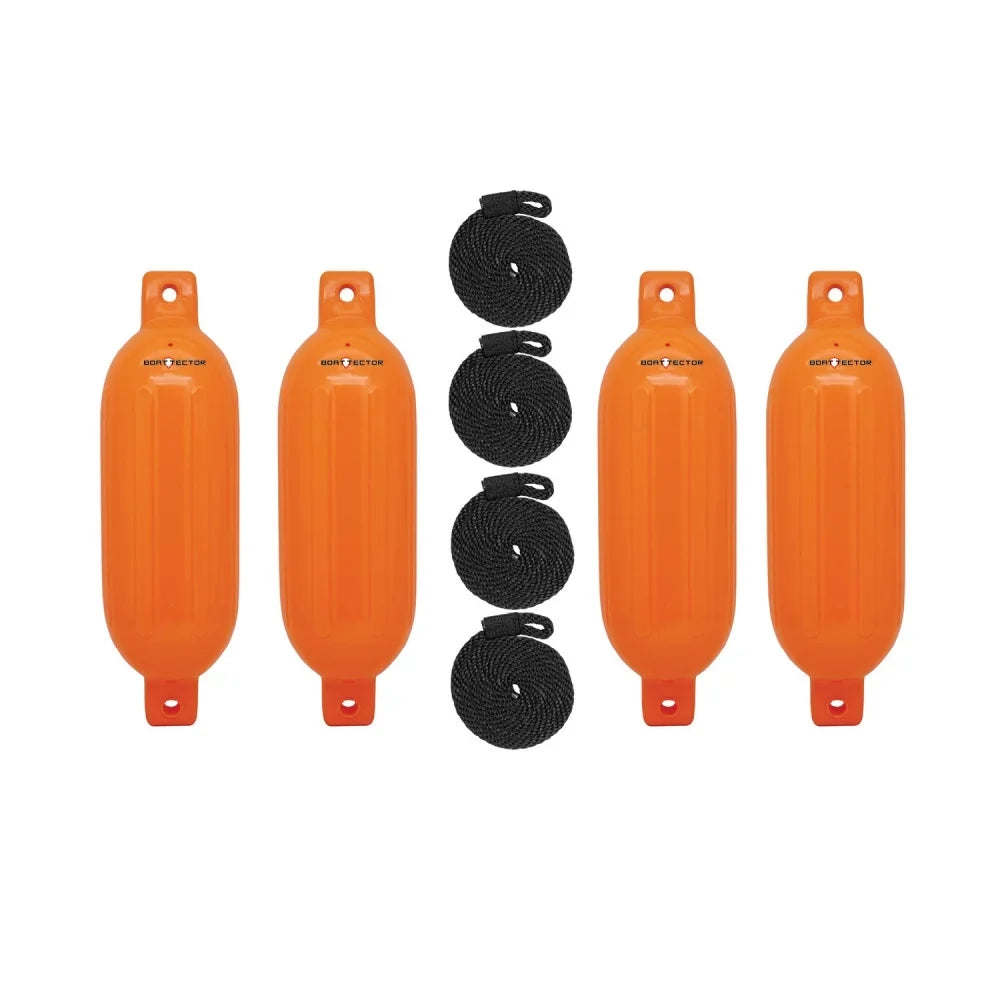 Neon Extreme Value 4.5" x VesselTector - Max 16", Fender Orange 3006.7626 Inflatable 4-Pack