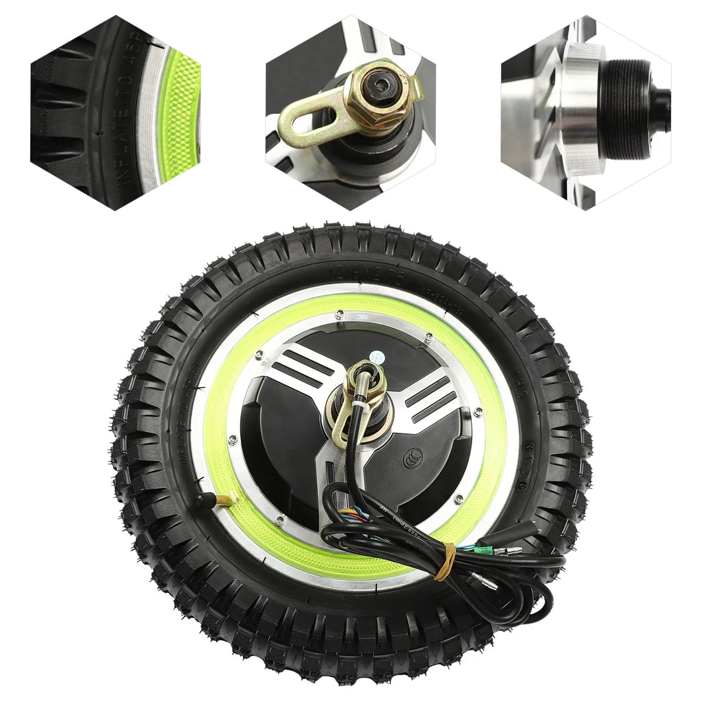 Motor E-Bike 12'' Conversion 350W Brushless Rear 250-1000 Front Hub Bicycle Electric Wheel 48V Wuzstar Kit