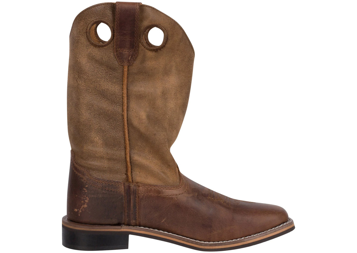 Boot Square Distressed Western Toe 5 Brown Waylon Smoky D(M) Mountain Boys'