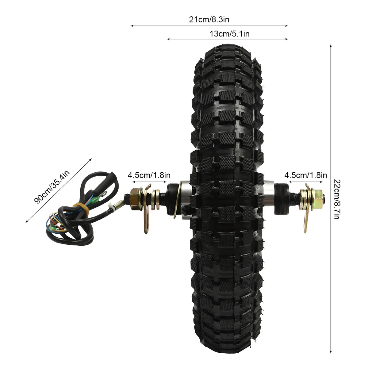 Motor E-Bike 12'' Conversion 350W Brushless Rear 250-1000 Front Hub Bicycle Electric Wheel 48V Wuzstar Kit