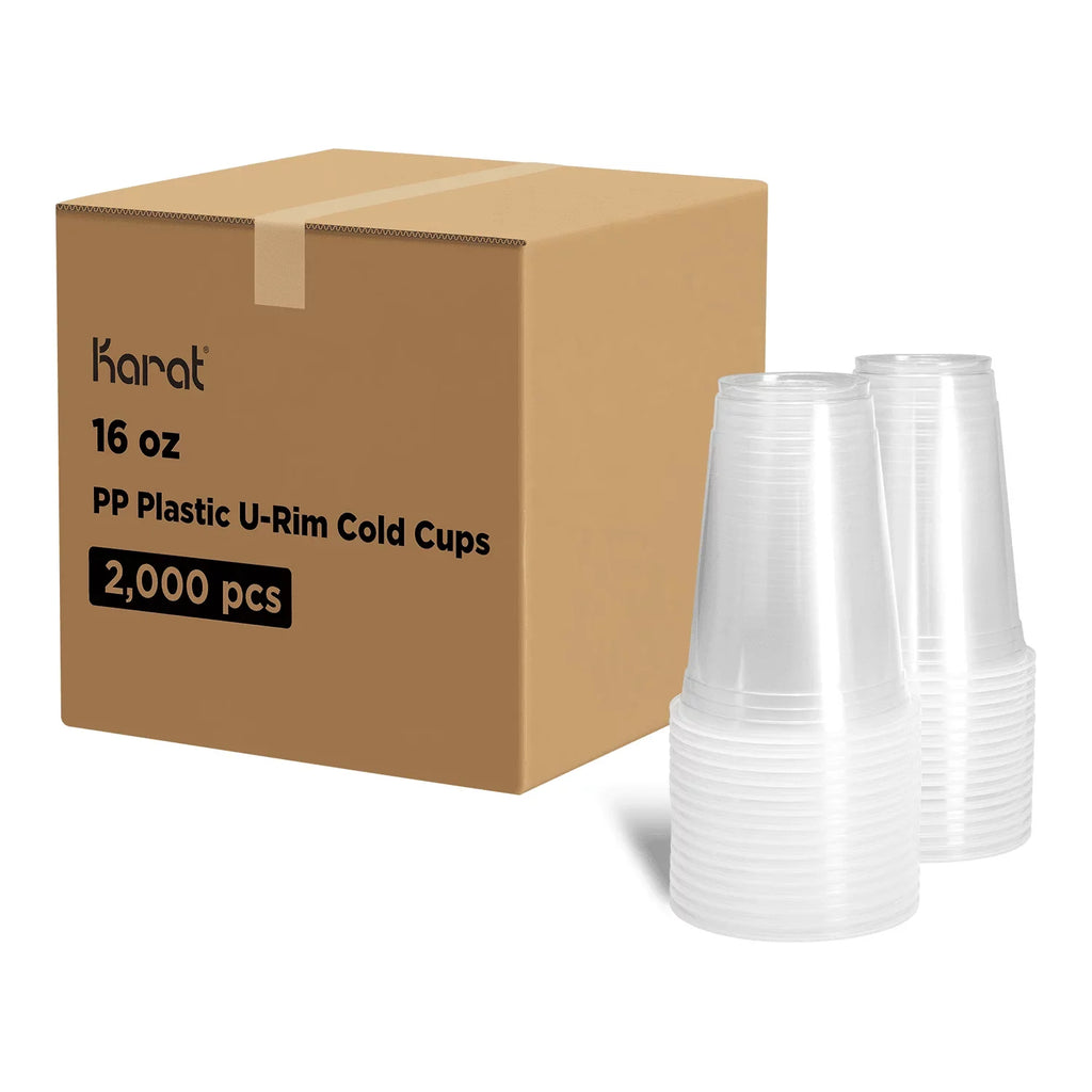 Karat Cups (95mm), cc U- 500 Translucent 16 C1011 oz 2000 Pcs Modern