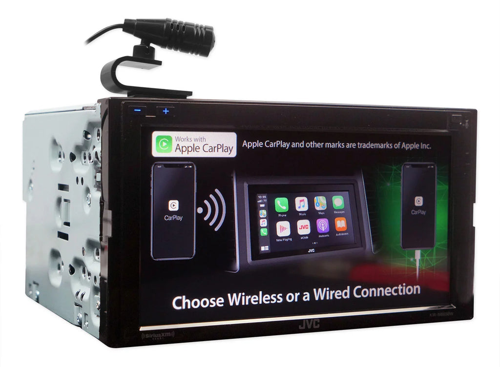 in-Dash Carplay, with 6.8-inch -M865BW Auto, Android Siriusxm All-Digital Mobile Receiver Media Apple and Ready Bluetooth, Double-Din