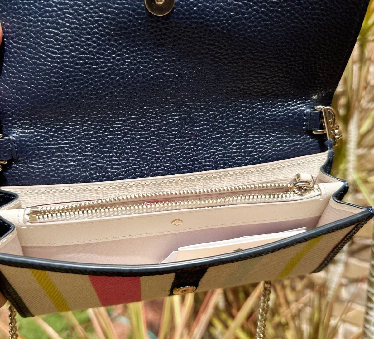 Handle Top Canvas Color Stripe Roulette Stripe Kate Spade Multi Crossbody