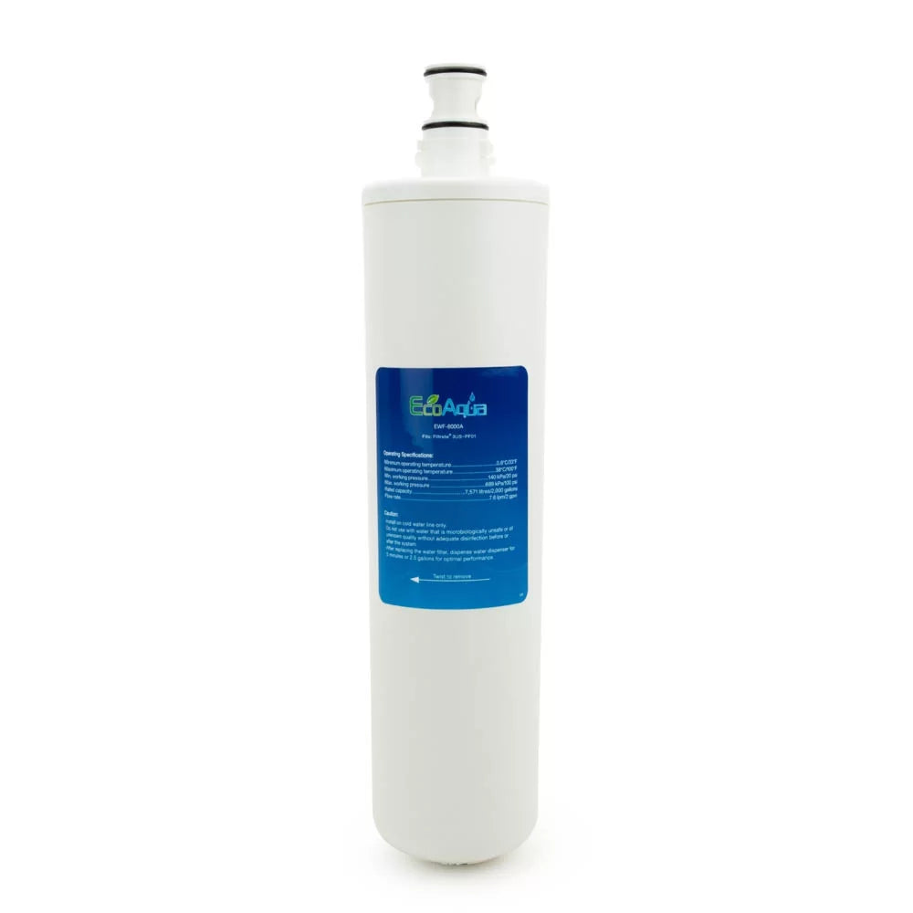 Under Sink 3M Filter, Replacement EcoAqua for 3US-PF01 2-Pack