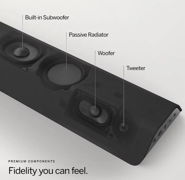M Built M213AD-K8 Sound 2.1 All-in-One Bar Box Immersive in Subwoofers Open