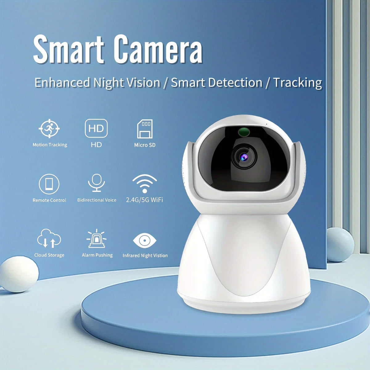 Wireless Baby Smart Camera Surveillance Tracking Monitor Camera Security Auto Protector