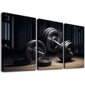 Home 12x16x3pcs Poster Wall Room Decor Workout Panels Decor Wall Gym Dumbbell Decor Art Aesthetic Living Poster 12''x16''X3 Home Motivational Paintings Poster Canvas Fitness Fitness