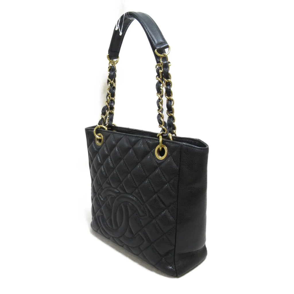 Pre-Owned ChainShoulder Caviar Bag Matelasse (Grained Calf) Black (Fair) Skin