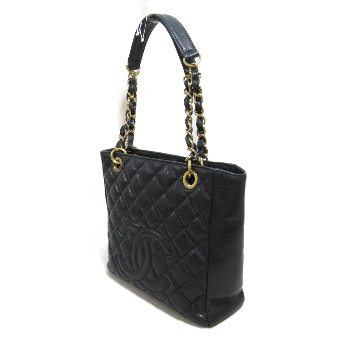 Pre-Owned ChainShoulder Caviar Bag Matelasse (Grained Calf) Black (Fair) Skin