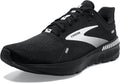 Launch s Brooks 9 Black/White Men Running Shoe Supportive 10