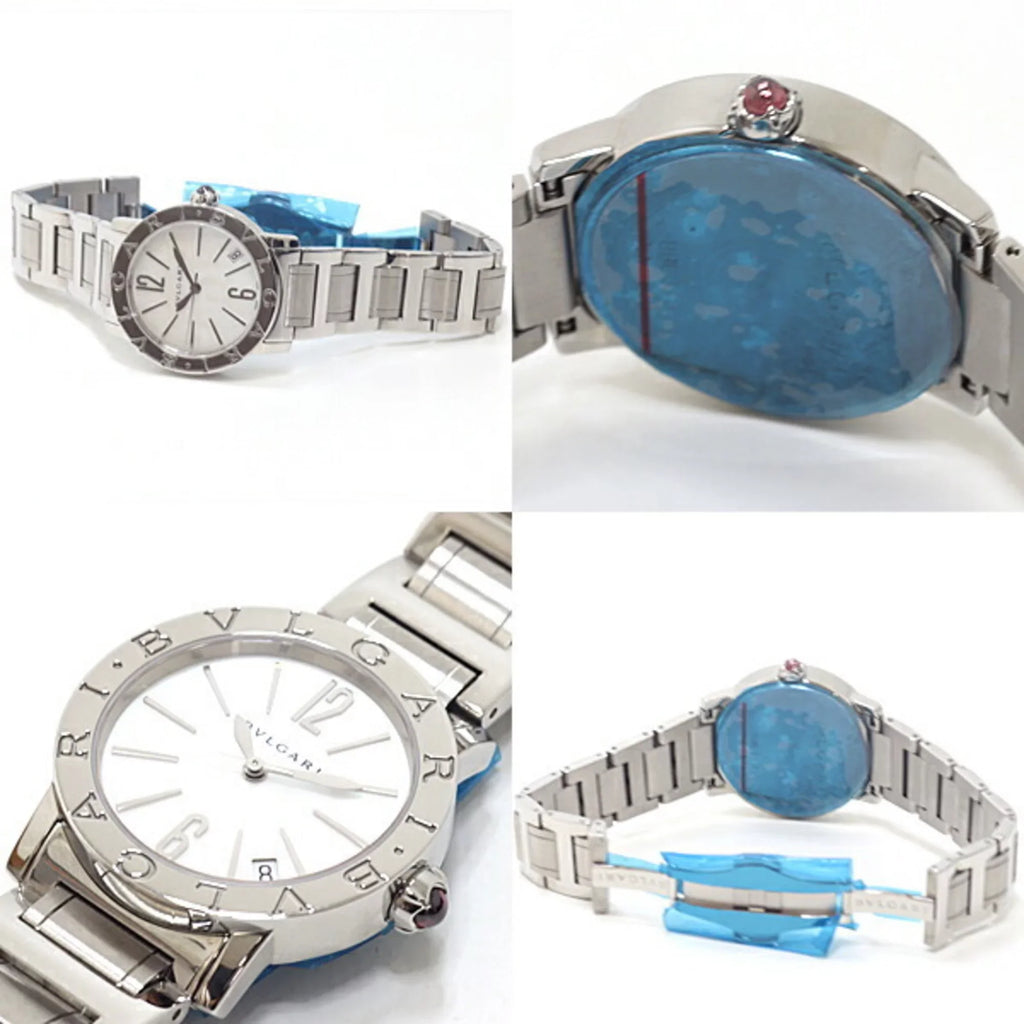 Pre-Owned White Winding Shell Watch Dial BBL33WSSD (Like New) Bulgari Boys Automatic
