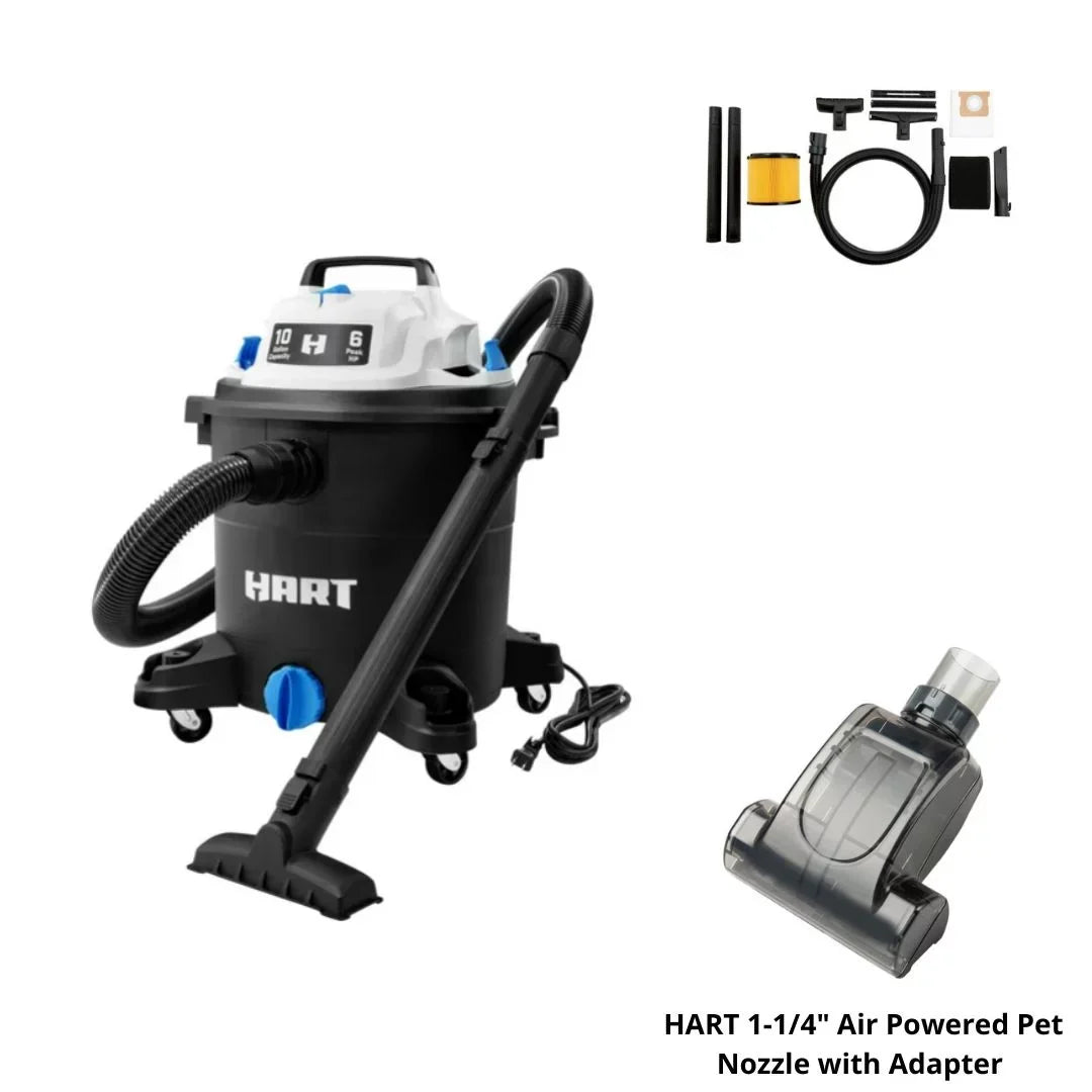Peak 6 Wet/Dry Gallon 16 Nozzle With Poly Vacuum Pet