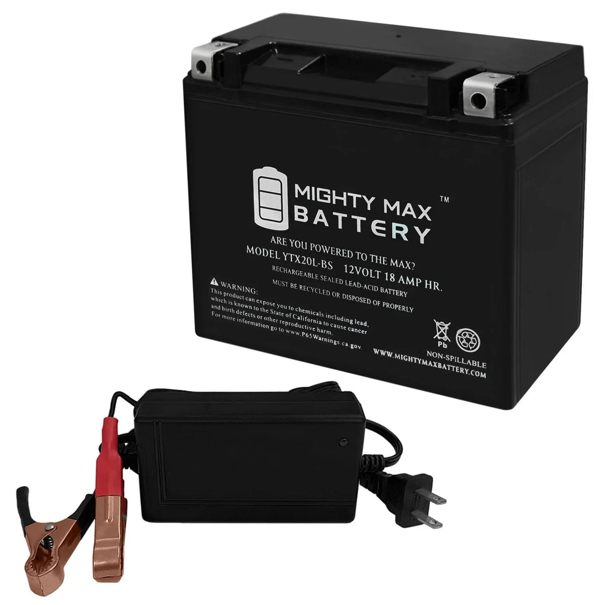 Kawasaki Jet Charger Battery JH750 12V Ski + YTX20L- for 4Amp Zxi