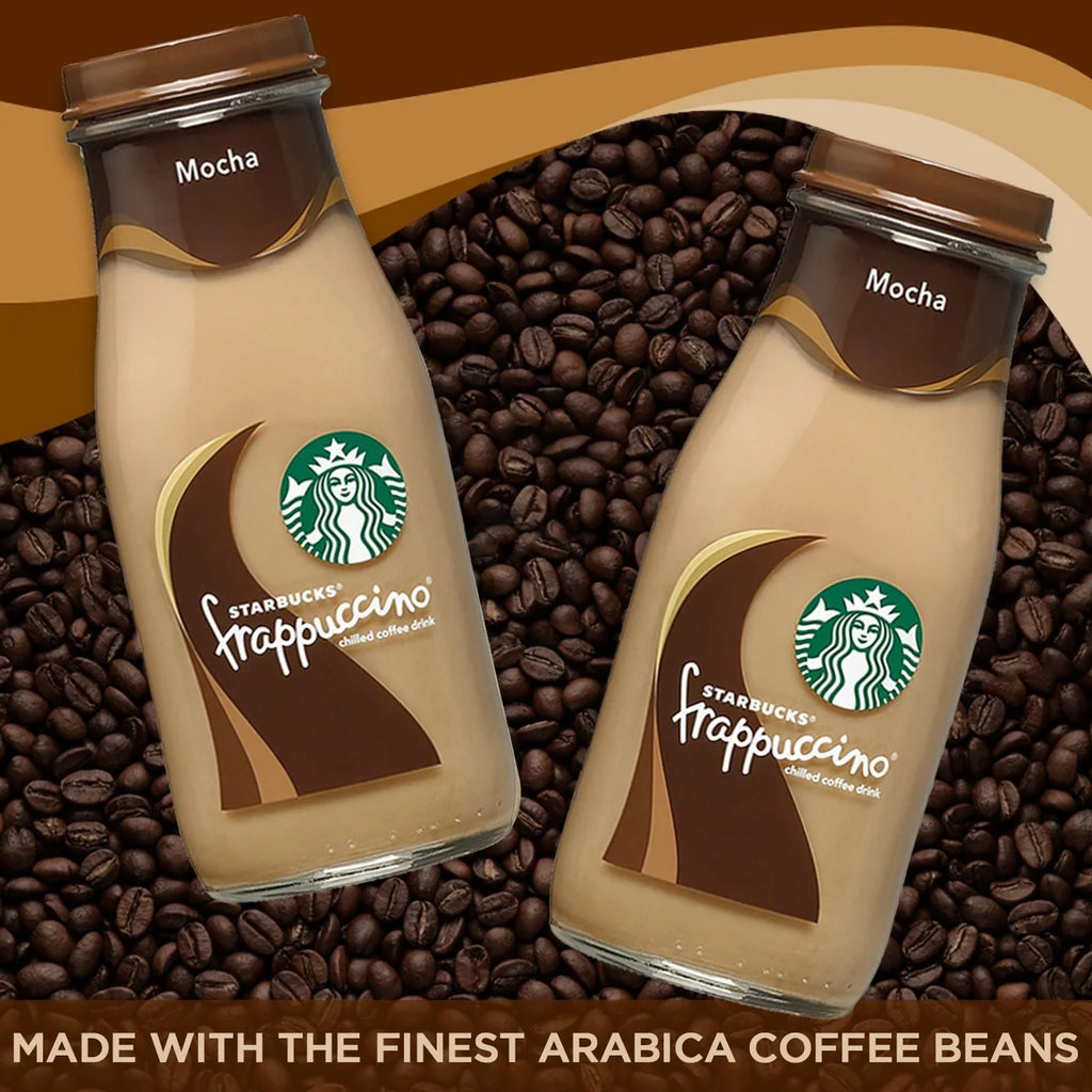 oz 9.5 Coffee (Mocha) Bottles Drink Frappuccino Starbucks (15-Pack) Glass