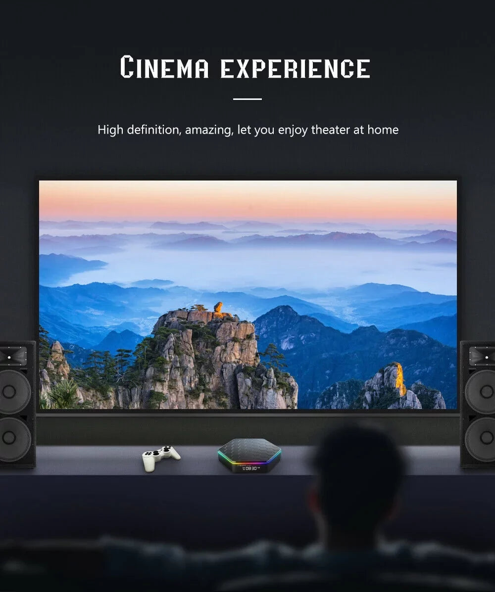 64GB Video Stream Smart Quad Box KingFurt Memory 6K 12.0 Core Android Plus Player 8K T95Z 2023