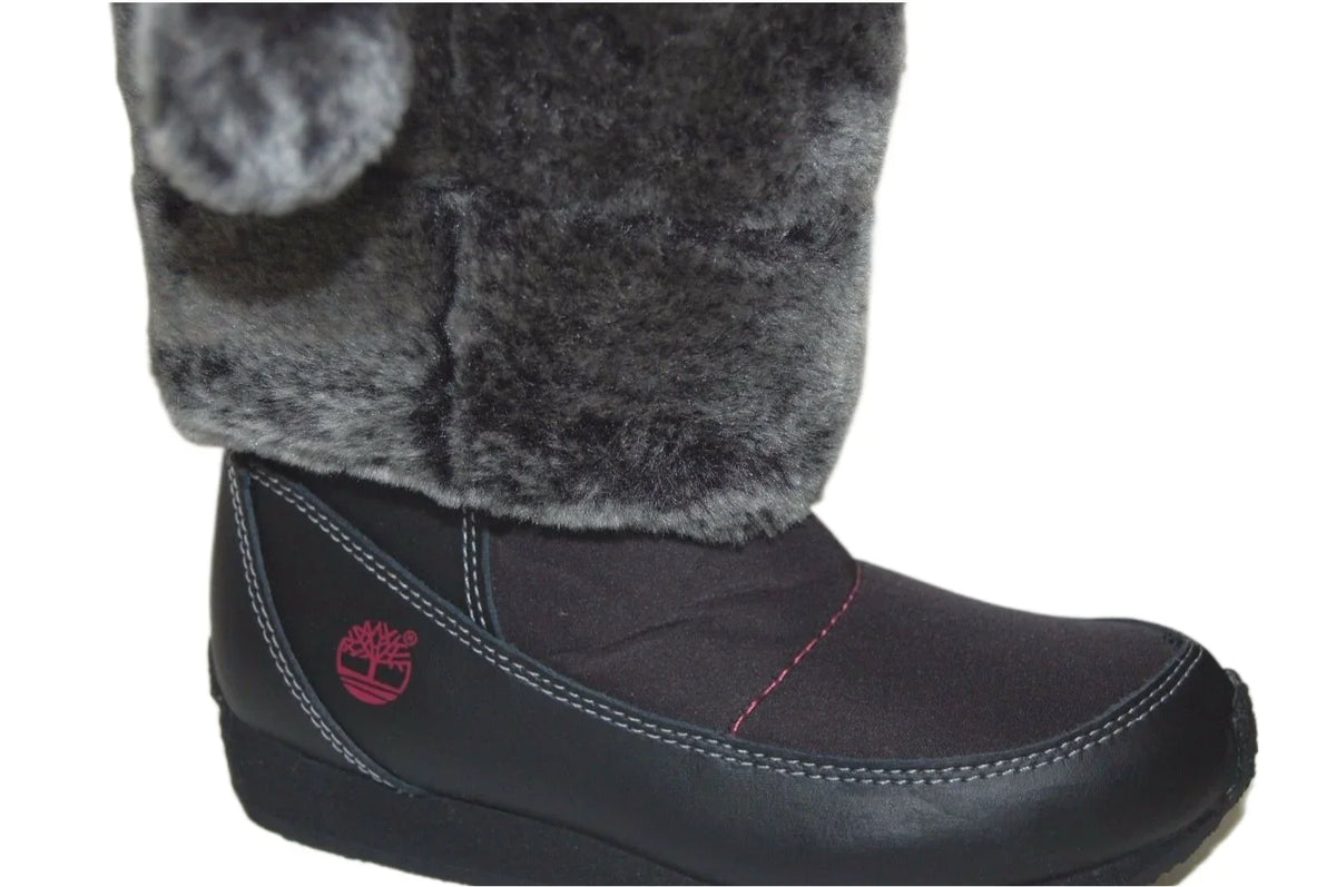 Medium size Black Preschool Fur Tall Youth Boot Timberland 59794 2.5 Winterberry