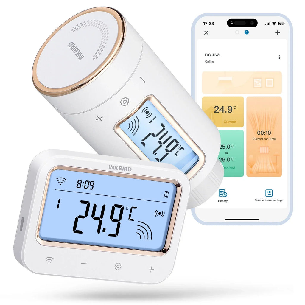 Thermostatic Intelligent Controller Gateway Digital WiFi Inkbird Valve Radiator Smart