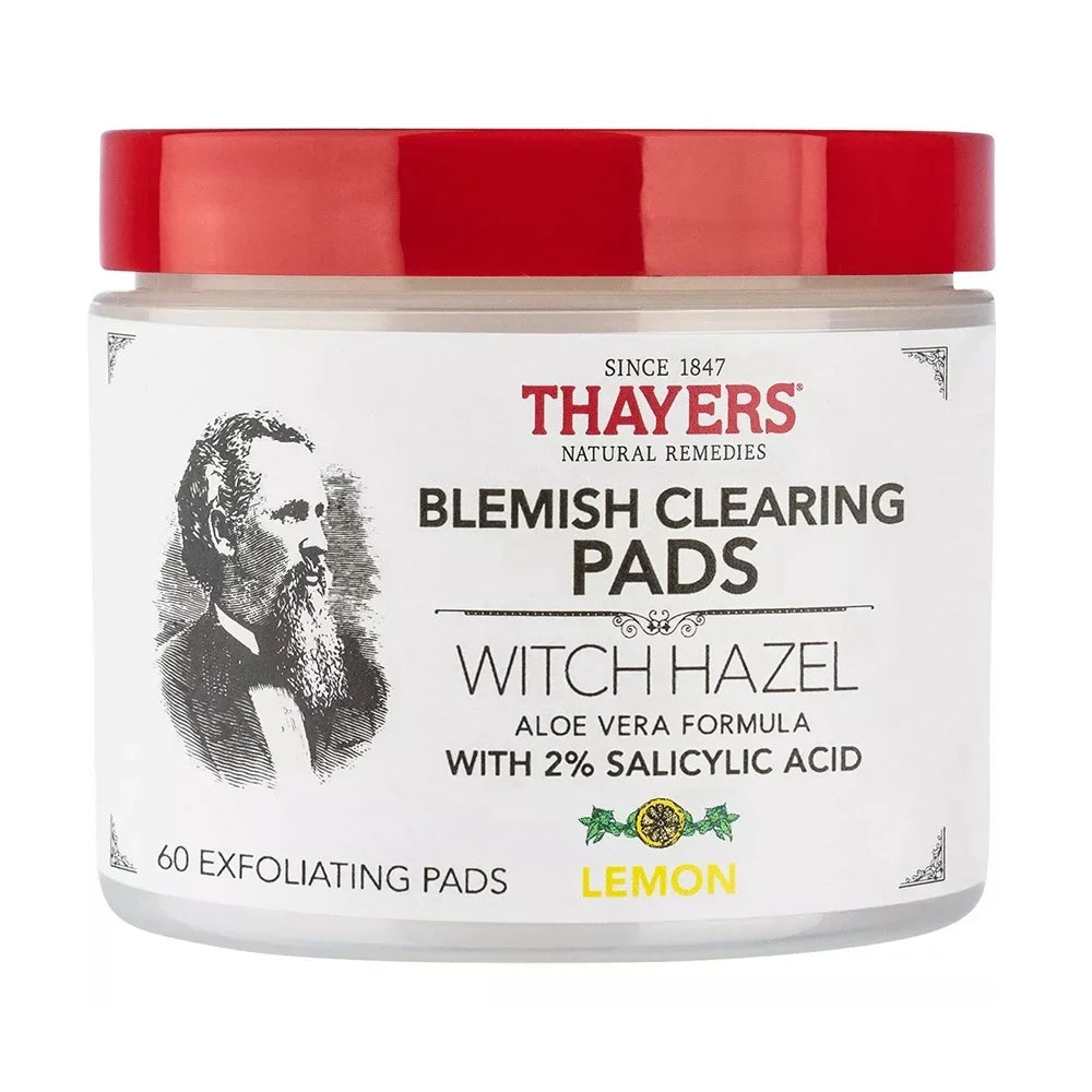 Lemon, 3 Ea, Blemish Pads, Hazel Thayers 60 Pack Clearing Witch