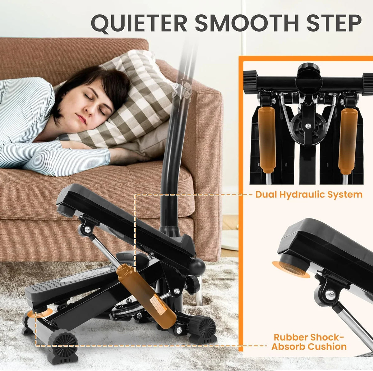 Stepping Mini Resistance Handle Bands, Stair Without Stepper Fitness Signature with Stepper with Adjustable Machine or