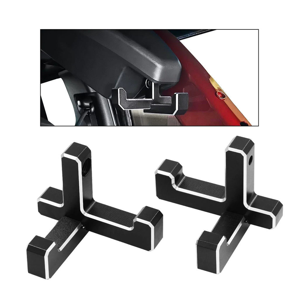 Organizer 4-Door Aluminum Trunk Interior Black J Shape) T+2pcs Bronco 2021-2023 Grocery Dcenta for (2pcs Bag Hooks Replacement 2-Door