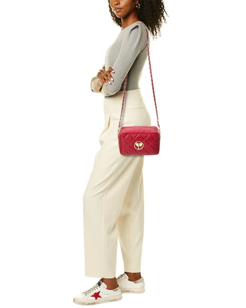 New Crossbody, Ophelia Persaman Red York Quilted Leather