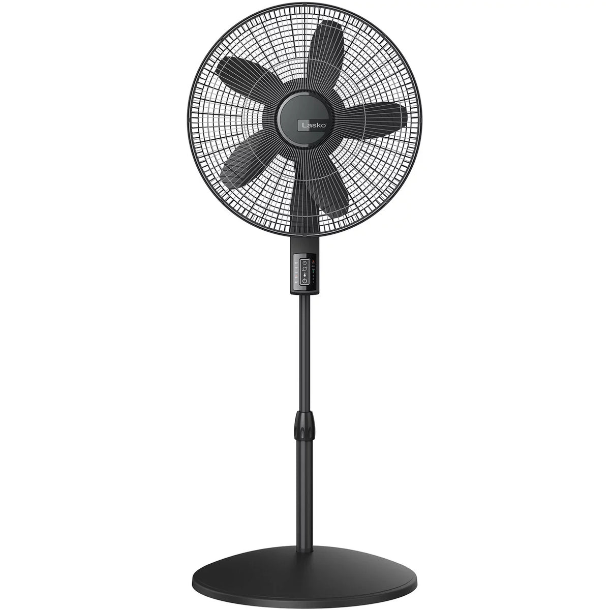 Blade Adjustable Remote Fan Elite Thermostat, Control and Collection Black Pedestal with Quiet Lasko