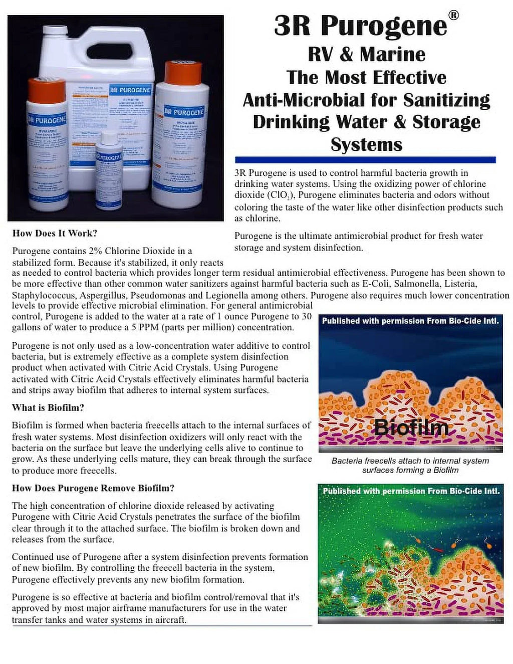 Moisture Moisture Sanitizer Moisture, for for Long-Term Purogene Storage Storage Sanitizes and BayTec Systems, Moisture System Treatment Provides Drinking - Moisture Drinking of 32oz