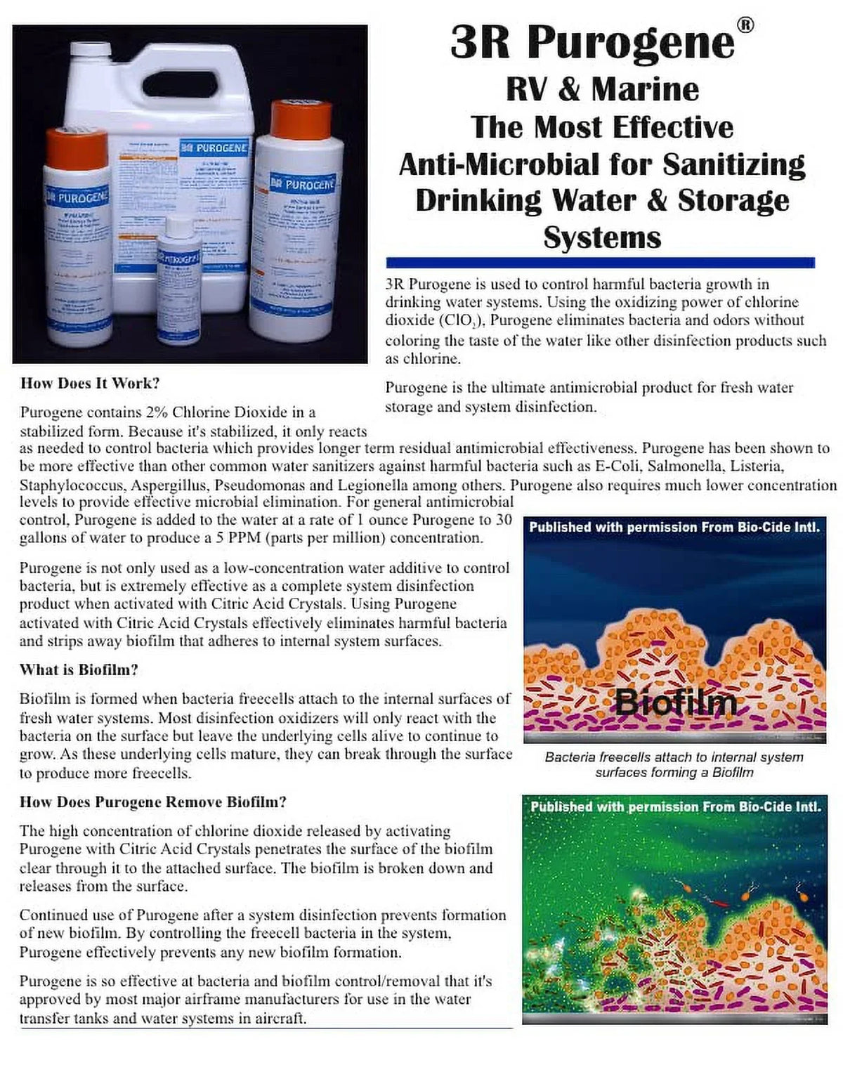 Moisture Moisture Sanitizer Moisture, for for Long-Term Purogene Storage Storage Sanitizes and BayTec Systems, Moisture System Treatment Provides Drinking - Moisture Drinking of 32oz