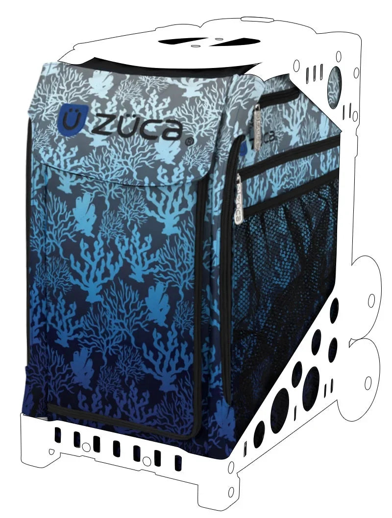 Sport Wheels (Turquoise Frame) 18" with Flashing Reef - Zuca Bag