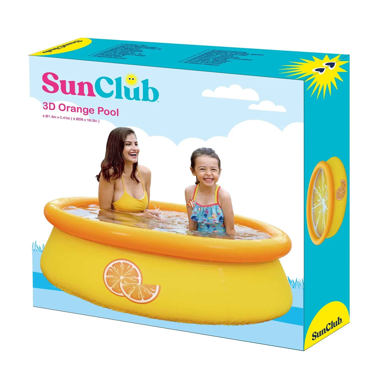 Pack) Outdoor Prompt Pool (2 Inflatable Orange Set & JLeisure Swimming