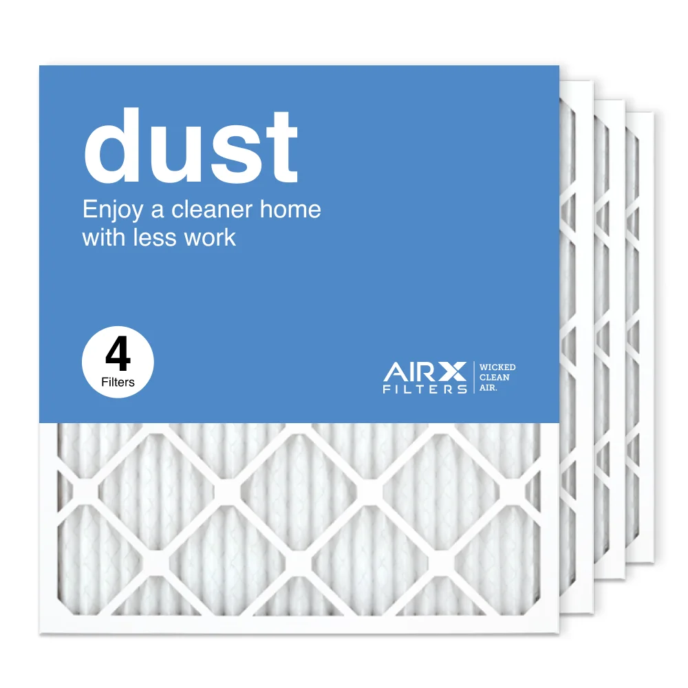 Filter, Furnace 4-Pack in 21.5x23.5x1 8 AIRx Made Filter Dust Filters the Air Air Pleated