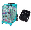 Pouches 18" (Turquoise and Mini Zuca Frame) 2 - Large 1 Llama Utility Rama Bag Sport with