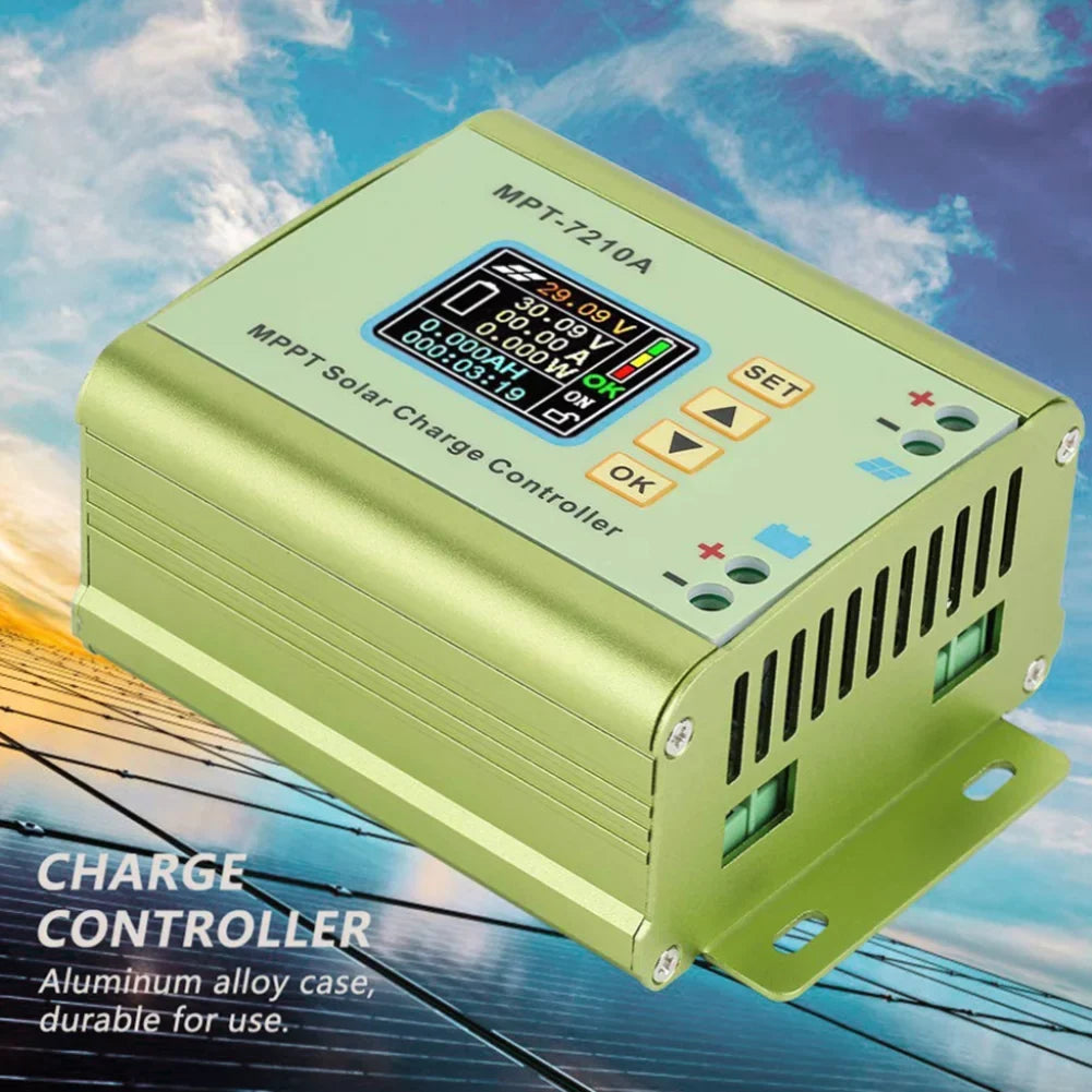 Control Controller, Boost Mppt V Solar Module to 24 Voltmeter Numerical Charger V 72 Battery Ammeter