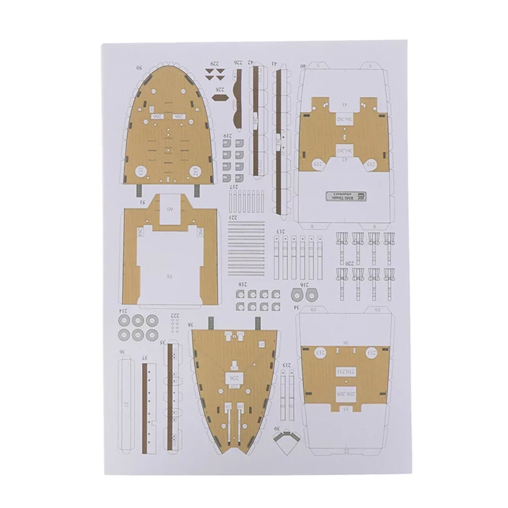 Ship Cruise Kit British 1:400 67*7CM Model Titanic Model Handmade ) (Unassembled Model Paper