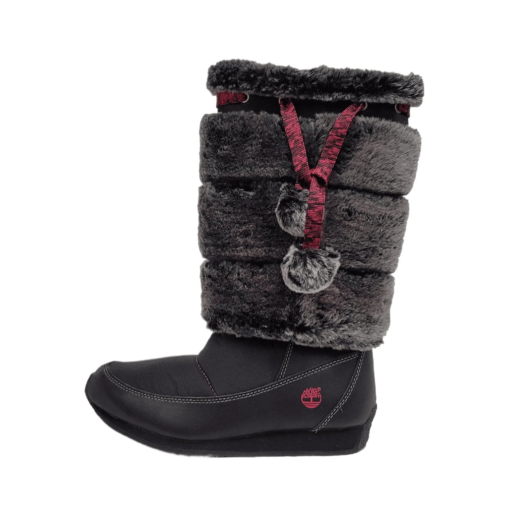 Medium size Black Preschool Fur Tall Youth Boot Timberland 59794 2.5 Winterberry