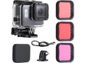 Release Thumb for Quick 6 Cap Underwater Hero Include Black Dive Dive GoPro 7 Moistureproof 3-Pack with Adapter, Lens Filters (2018) 45m Hero Buckle, - Screw, Housing 5 Case Backdoor, Tripod