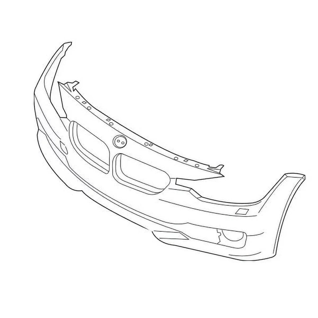BM1000264 Bumper 51117293014 Pkge 3-Series 12-15 w/o Assembly For M Shield Front