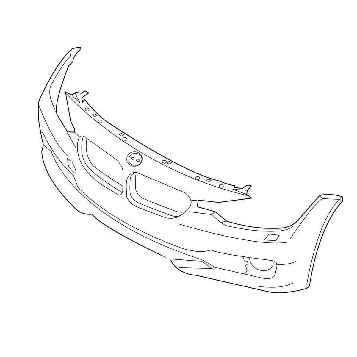 BM1000264 Bumper 51117293014 Pkge 3-Series 12-15 w/o Assembly For M Shield Front