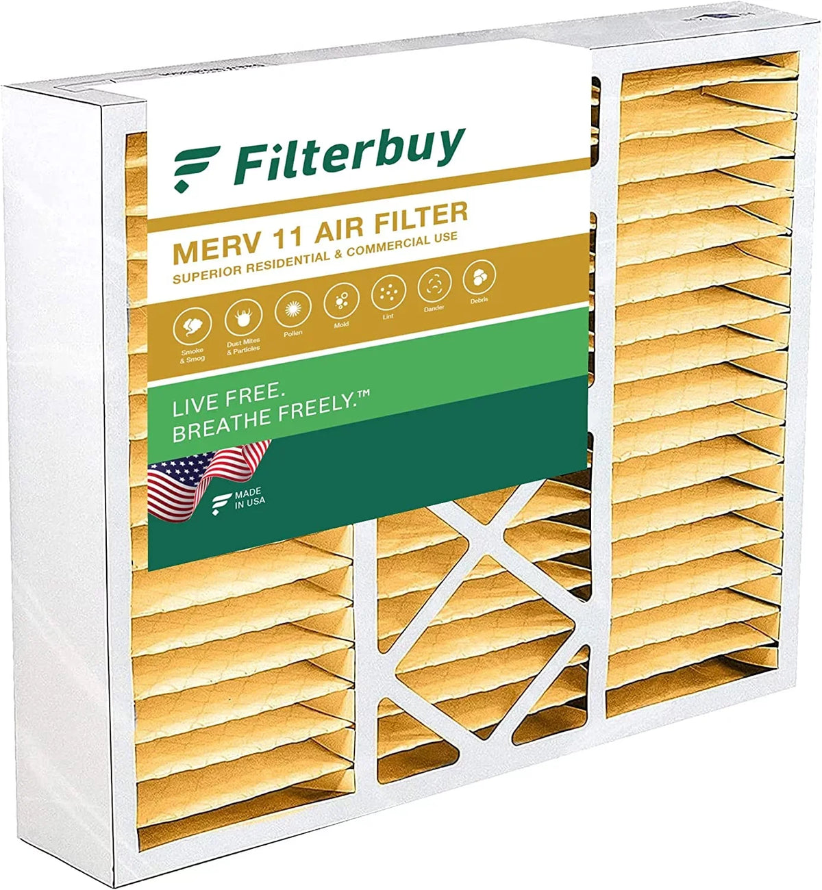 Night, and Bryant/Carrier FILXXFNC0021, Furnace Payne (1-Pack) Pleated Filters Day 11 Filterbuy & Air 19x20x5 for