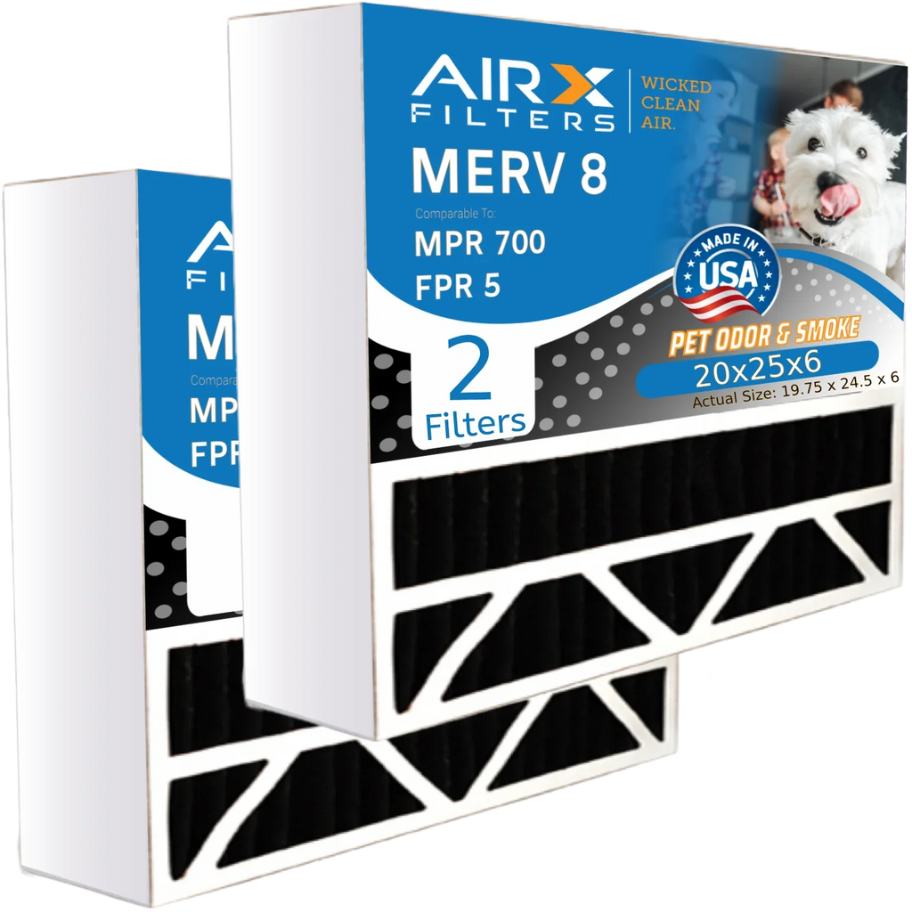 Comparable Air by . Fits 2 201 to 700 5 Odor Pack with Eliminator 8 Filter 20x25x6 Carbon & Aprilaire Filter