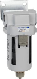 npt - air bowl, micron, 0.1 manual bracket coalescing 3/4" compressed drain, filter,