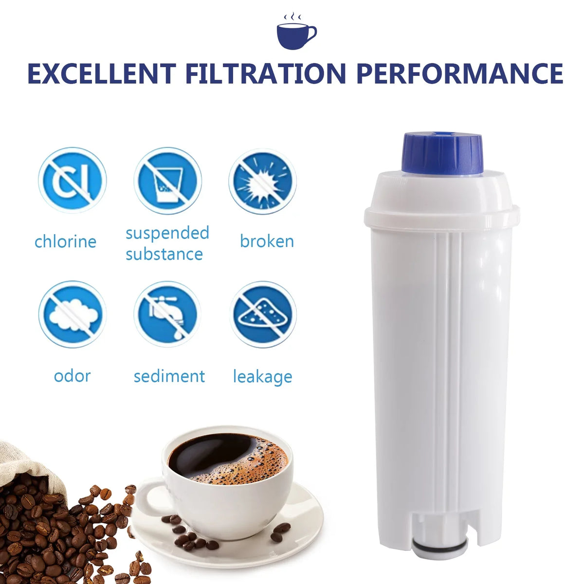 Maker Filter Filter Accessory Coffee Moisture Fits Filter Tomshoo C002 Filter Dsl Machine Coffee Machine Coffee Replacement 4Pcs Delonghi For Coffee Replacement With Maker Cartridge