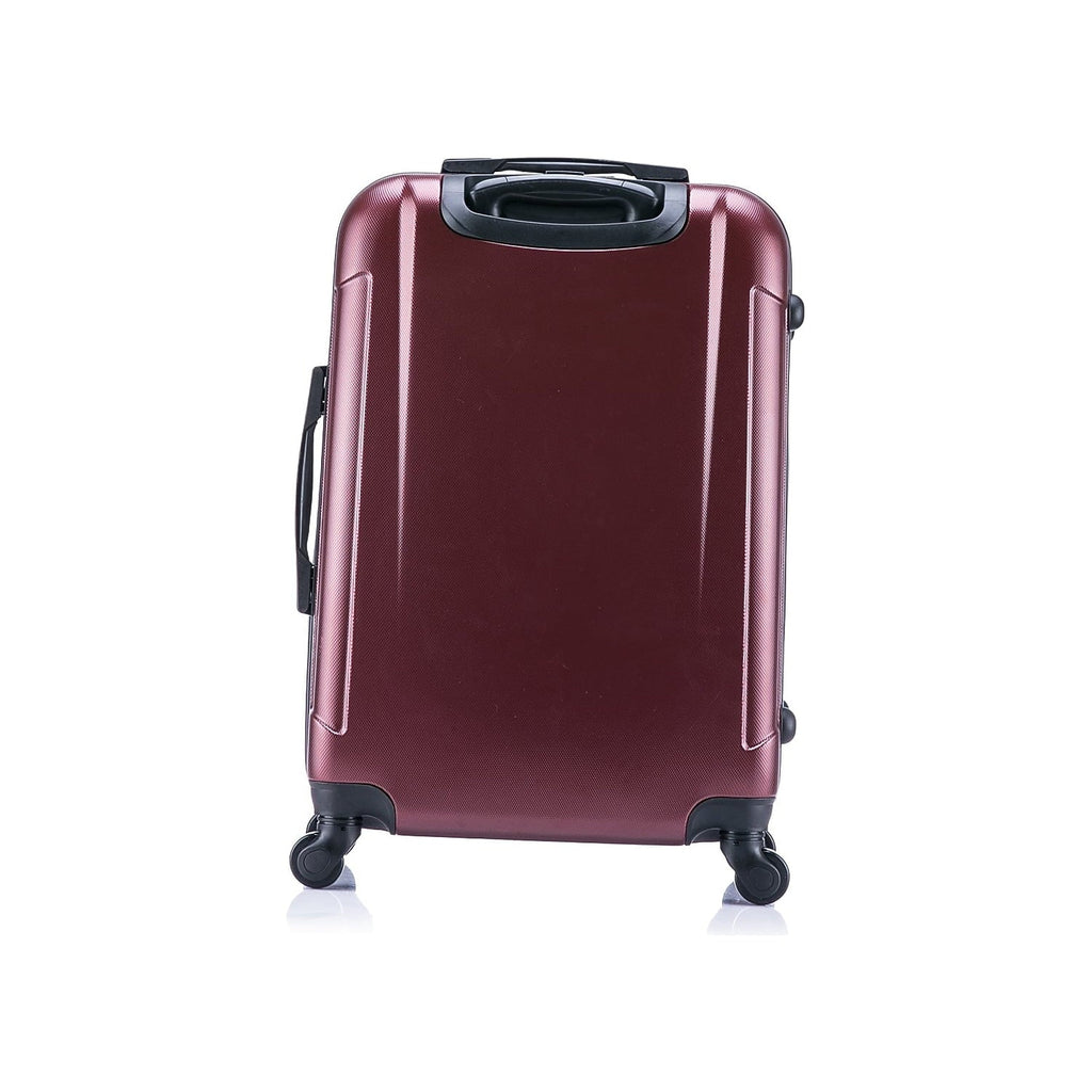 Spinner InUSA Wine Plastic 4-Wheel Luggage Pilot Large (IUPIL00L-)