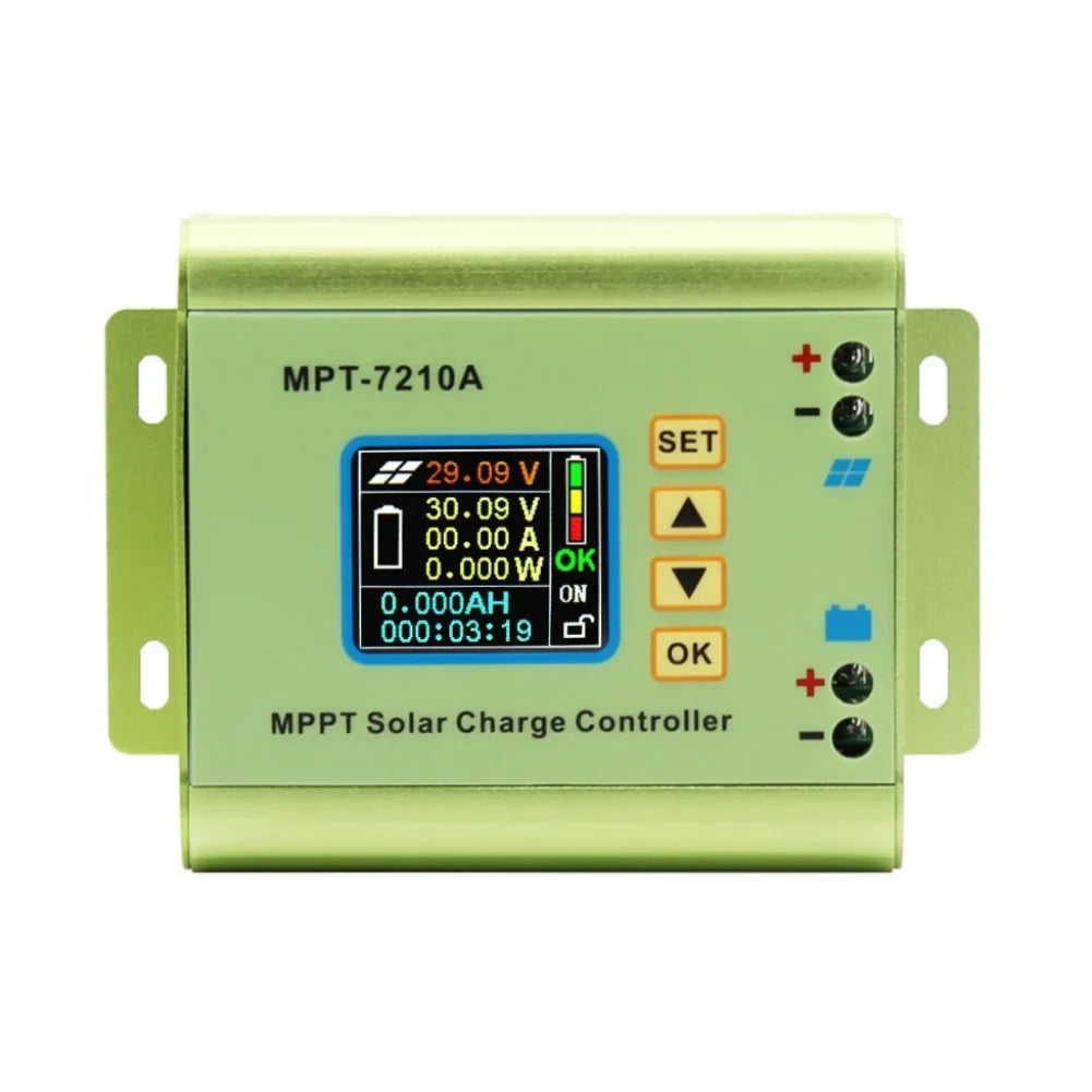 Control Controller, Boost Mppt V Solar Module to 24 Voltmeter Numerical Charger V 72 Battery Ammeter