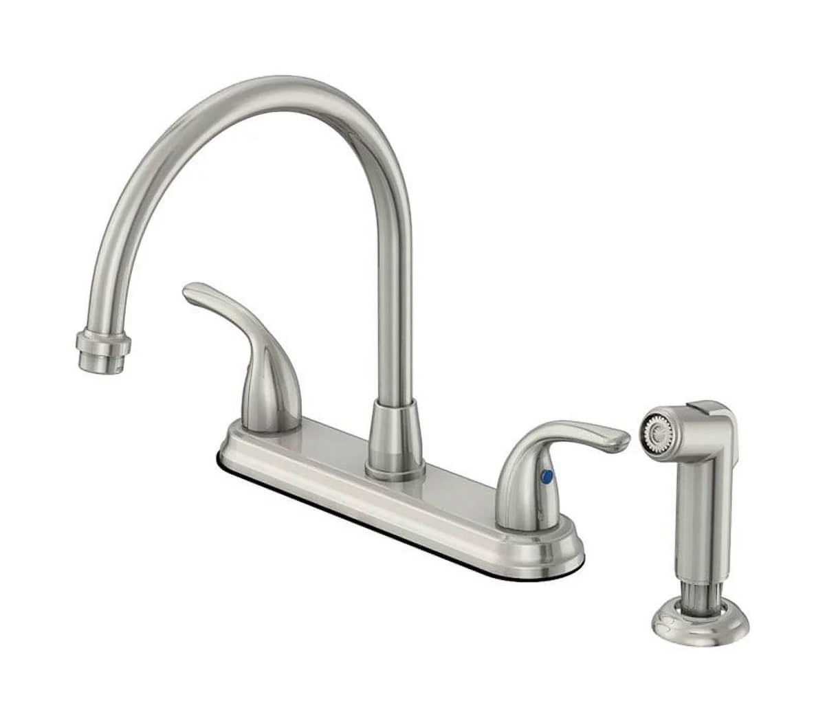 Arc Handle with Side Sprayer Pacifica Faucet OakBrook Two Kitchen High