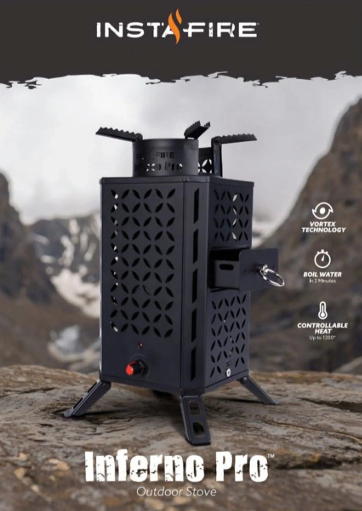 Outdoor Inferno Biomass Emergency, Pro Stove (off-Grid, Camping) Fuel InstaFire New