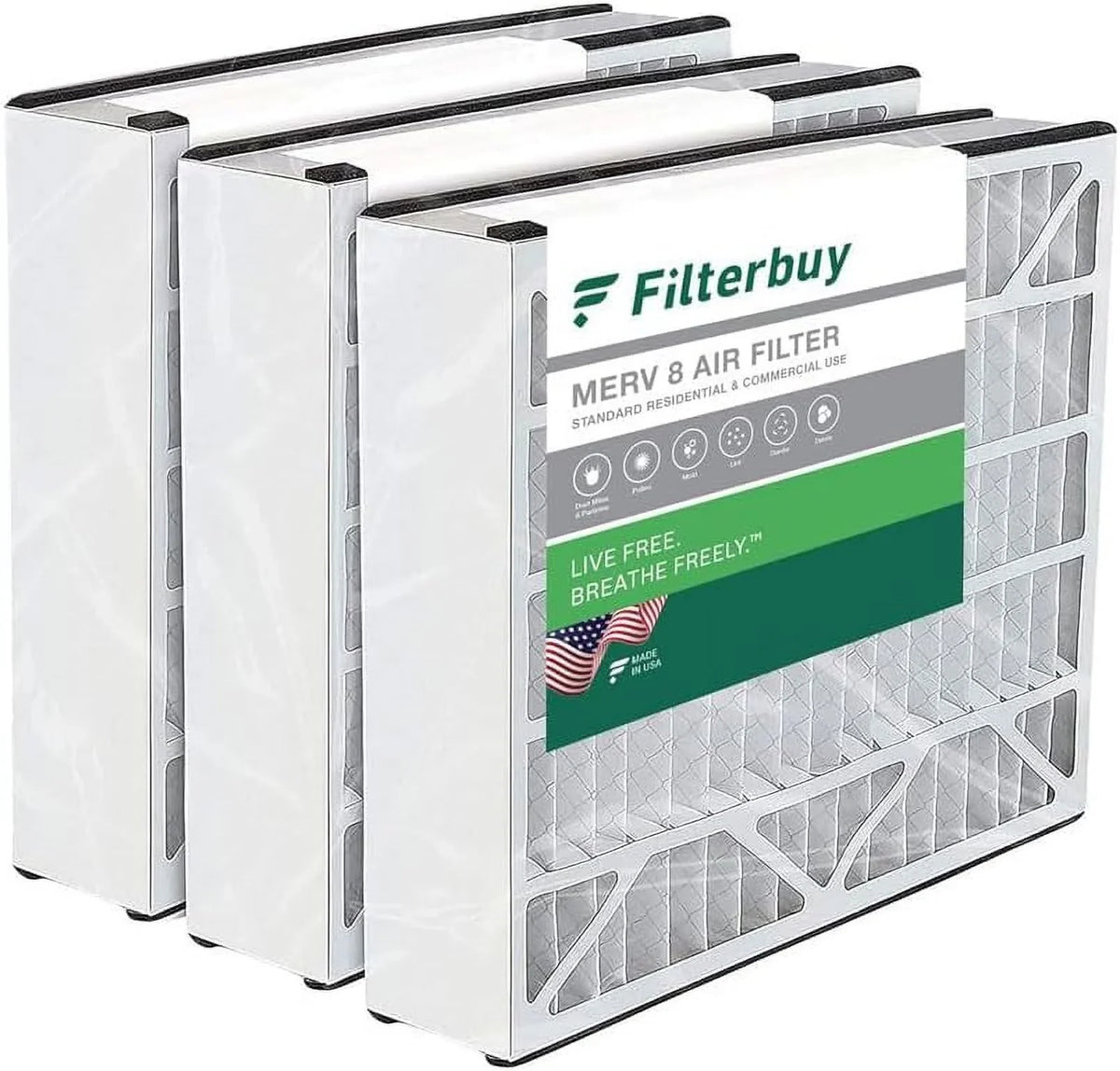 for Skuttle, Air Trion Bear, Furnace Air Pleated and Filterbuy 8 20x25x5 (3-Pack) Filters Ultravation Generalaire,