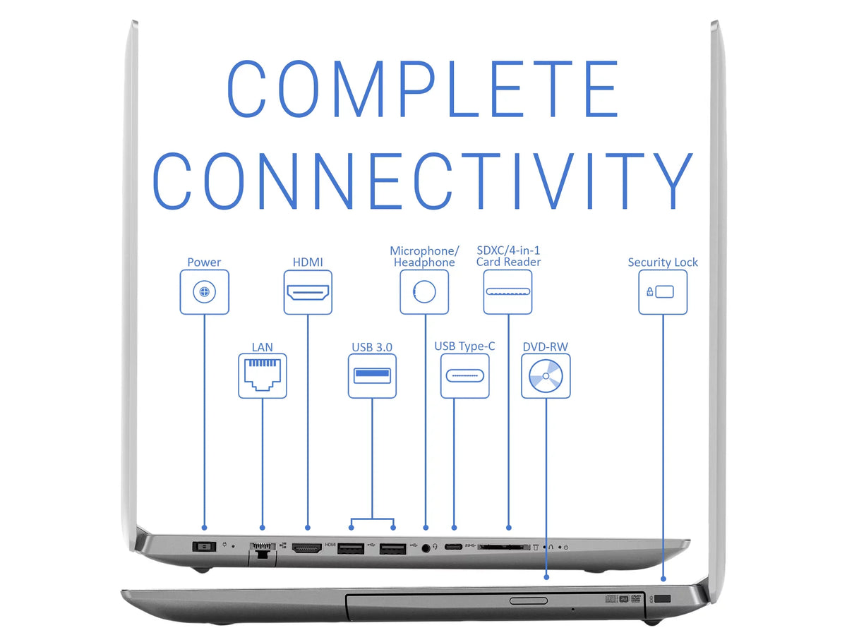 , Windows , Display, IdeaPad , 2.6GHz, Keyboard, Upto N4000 15.6" Intel Notebook, Celeron 330 Reader, 8GB Pro Card Wi-Fi, 10 512GB Bluetooth, , Lenovo
