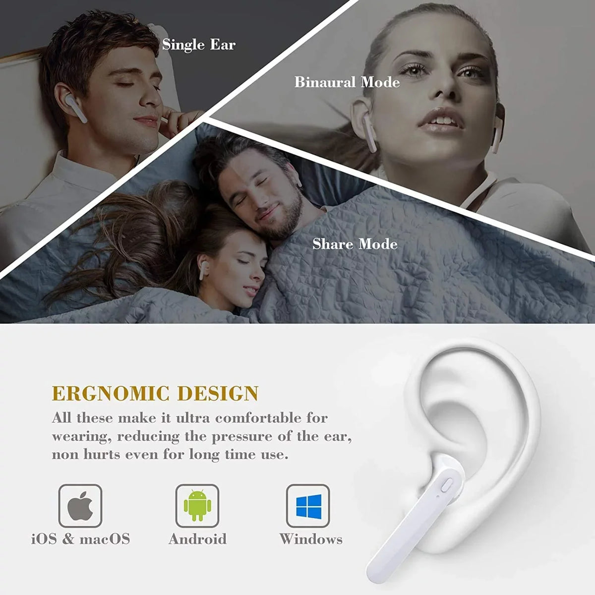 Headset Hands-free For Charging True Case 7a Earphones, Stereo Earbuds Wireless Google Headphones - Mic B4K Pixel